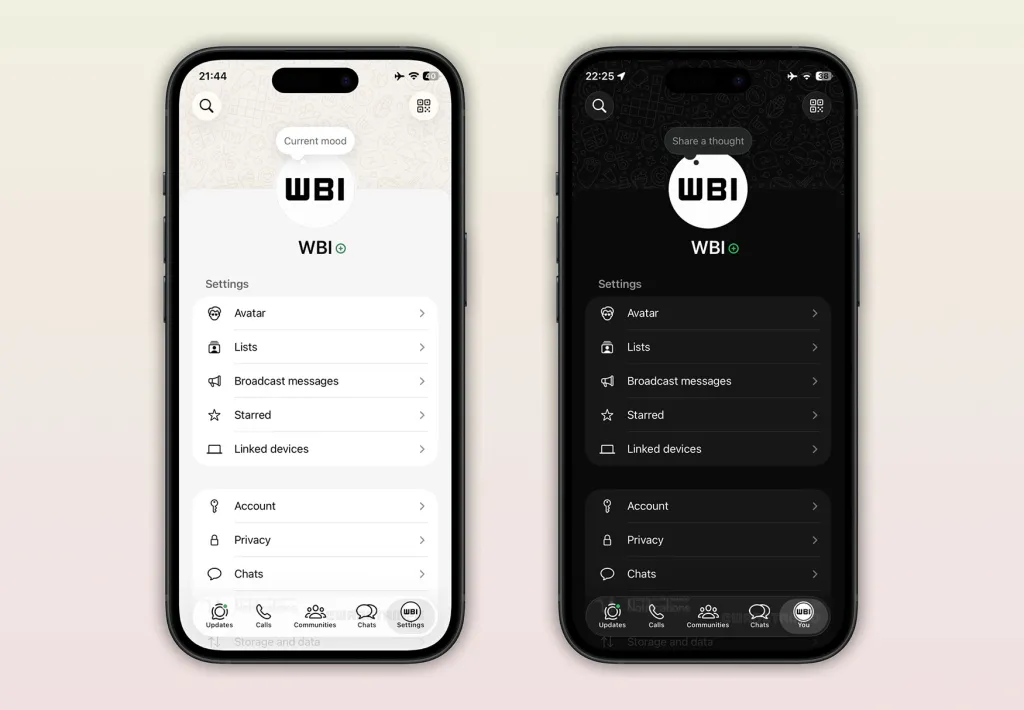 WhatsApp update brings the new profile tab to iOS users